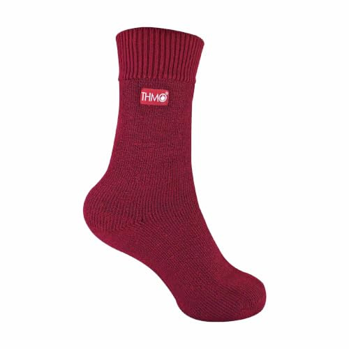 THMO Kids Indoor Slipper Socks with Grippers Thick & Warm Comfort Loose Top Non Slip Thermal Socks