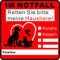 Notfall-Rettungs-Aufkleber für Haustiere: Tierfinder 2er Set, Brandschutz-Leitsystem, UV-geschützt, personalisierbar, 80x80mm