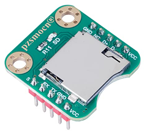 Pzsmocn Serial Data Logger Compatible with Arduino and Raspberry Pi Board. with USB Function, FAT32 File System, Support 32GB TF Card. for Data Acquisition, Robot, UAV Debugging and other Projects.