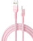 YSJJZRL Câble USB A vers USB C 66 W, câble USB de Type C à Charge Ultra Rapide 6 A Compatible avec Samsung Huawei et Plus (1.2M,Rose)