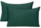 Oxford Homeware Pillow Cases 2 Pack Brushed Microfiber – Standard Pillowcases Fade Resistant Pillow Cover Envelope Closure Emerald Pillow Covers (50 x 75 cm)