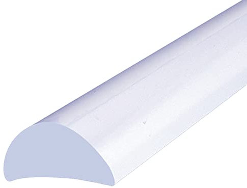 Shower or Bath Threshold Water Barrier Seal Strip | 80cm, 90cm, 140cm, 200cm or 250cm Long | Clear, White or Black | Useful in Wetrooms or with Doors or Screens | Rigid Material | SEAL055 (80cm Clear)