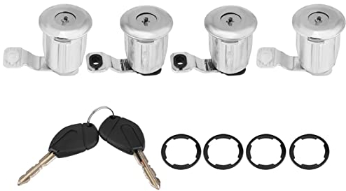 serrure porte voiture 2002 Kit de Serrure de Porte de Voiture 252522 Kit de Barillet de Serrure de Porte de Voiture avec Clés pour Partner Berlingo Xsara (4 cylindres de serrure)