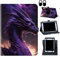 for Nokia T10 Tablet Case/for Nokia T10 8 inch 2022 Tablet Case, 360 Degree Rotating Stand and Magnetic Closure Case for Nokia T10 (Model TA-1472) Tablet 8 inch 2022 Release,Purple Dragon