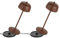 Theta 2x Dimmbare LED Akku Tischlampe - Kabellose Aufladbar Tischleuche im Italienischem Design, Indoor & Outdoor IP65, 2700-4000K, 9-24 Std. Designed by Zafferano LVL (Corten)