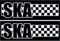 Racker-n-Roll SKA Checkerboard Aufkleber 10er Pack