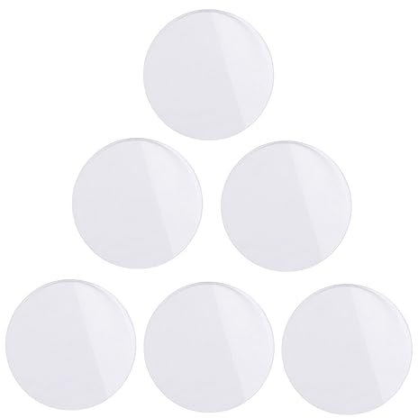 HEMOTON 6 Stk objektiv beobachten taschenuhr watches uhrenwender die uhr Langlebigkeit Uhrglas len Werkzeuge ansehen Uhrenteile Uhrenglas aus Glas runde Uhrglaslinse Xiaoping flacher Tisch