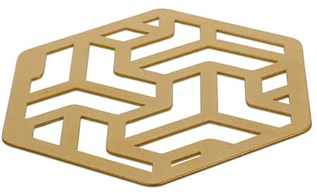 Alipis Hexagonale Metall Platzmatte Hitzebeständige Tischunterlage Für Esszimmer Dekorative Tischmatte Für Feste Restaurants Und Zuhause Europäischer Stil