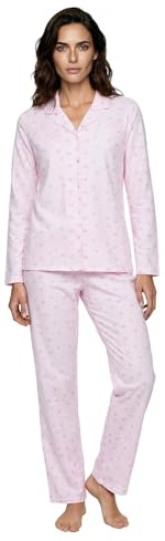 Zeitlos Schlafanzug Damen Pyjama Langarm Set Schmetterling M-2XL