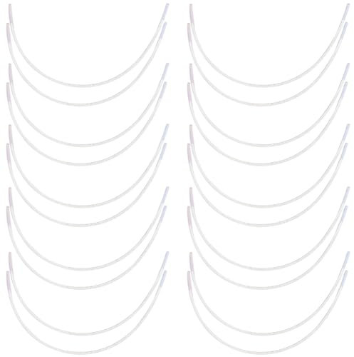 GORGECRAFT 36PCS Stainless Steel Bra Wires Heavy Gauge Sturdy Carbon Steel Bra Underwires Replacements 22cm Metal Bra Supporters Rings for Bra Shaping Wire Women Corset Clothing DIY Sewing Supplies