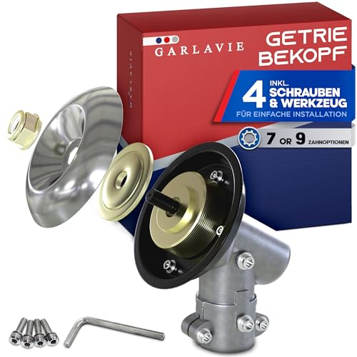 Garlavie - Universal 7-Teeth Bevel Gear for Brush Cutter Head, 26 mm Tube - Brush Cutter Spare Parts, Strimmer Attachments, Petrol Strimmer Head, Titan Strimmer Head and garden strimmer parts