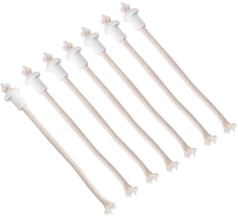 Namvo 7pcs Oil lamp heat-resistant ceramic wick with ceramic holder oil lamp heat-resistant torch wine bottle oil candle lamp kerosene wick party