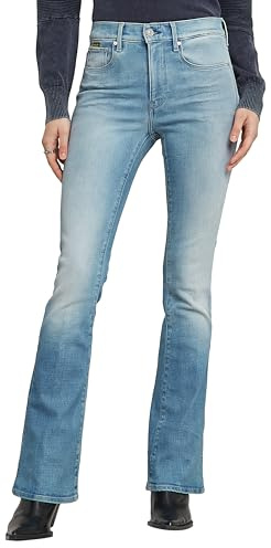 G-Star Damen 3301 Flare Jeans, Blau (Vintage Alloy Blue D21290-D441-H105), 32W / 34L