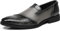 SANNAX Mocasines para Hombre, Zapatos de Traje y Casuales, Zapatos Clásicos de Material Sintético, Zapatos de Punta Lisa para Trabajo, Ocio y Negocios, Sin Cordones
