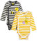 Borussia Dortmund Unisex – Babys BVB Body Baby, 2er Set, Emma, schwarz beige, gelb Weiss, nachhaltig, Mehrfabrig, 50/56