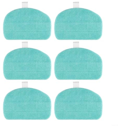Feegow Mikrofaser-Dampfreiniger-Pads, Ersatz-Pads für Leifheit für Dampfreiniger für CleanTenso Power 2.0, schnelle Bodenreinigung, 6 Stück