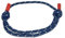 Generico Bracciale nautico regolabile in corda sottile, braccialetto colorato uomo donna (Blu)