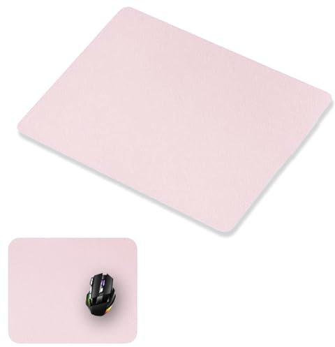 Mouse Mat, 220x180 mm Gaming Mouse Pad Mat, Smooth Surface and Anti-Slip, Mouse Mat Pad for Office Home Desk Laptop - Pink