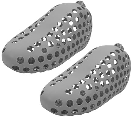 1 par de Bolsas para Lavado de Zapatos de Silicona, Bolsa de Lavandería para Limpieza de Zapatos de 360 grados, Bolsa para Lavadora de Zapatos, para Zapatos (Gris)