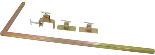 Neilsen CT6248 Top Clamp Set Veneer (19mm) - Adjustable Tool for Faster Profile Setup, Zinc-Plated Steel, Includes L-Bracket, Nail-On Brackets, G-Clamp, 750mm Length