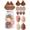 14 Pièces Éponges De Maquillage, Kit Éponges De Maquillage Et Houpettes, Maquillage Éponge À Fond De Teint Blender Pour Estomper Le Fond De Teint, La Crème Et Poudres Liquides, Humide Et Sèc