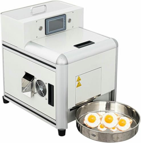 LASDERTV Commercial Fully Automatic Fried Egg Maker, 3 Levels of Doneness, Smart Touch Screen, One Key to Make 120 Pcs/H Time, for Breakfast Shop, Food Court, Bakery, Canteen, Hotel, Factory