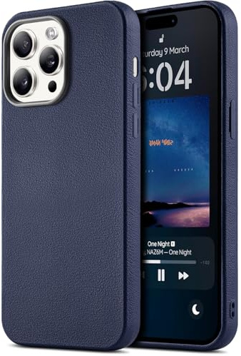 BEZ Handyhülle für iPhone 14 Pro Hülle, Dünn Weich TPU Schutzhülle, Stoßfester Fallschutz, Schlanke Stoßfeste Hülle für iPhone 14 Pro, Dunkelblau