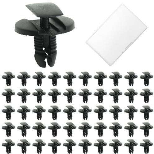 JEYORZY 50 Pcs Clips de Fixation Parechocs, Rivets en Plastique Attaches, Garde-Boue Rivets Clips de Retenue, Clips de Fixation Voiture, Clips Voiture pour Auto Panneaux Garniture avec Citroen Peugeot