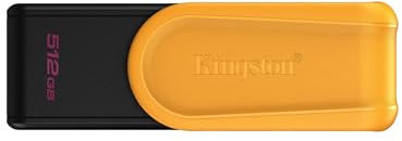 Kingston DataTraveler Exodia S USB Flash Drive - 512GB - USB 3.2 Gen 1 - USB Type A - Black/Yellow - DTXS/512GB