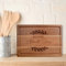Tabla de cortar personalizada en madera, encimera de bambú para carne, jamón, pan, quesos, natural, sostenible. Idea de regalo para parejas, novia, padres, familia-28x20 cm, 33x23 cm, 38x26 cm