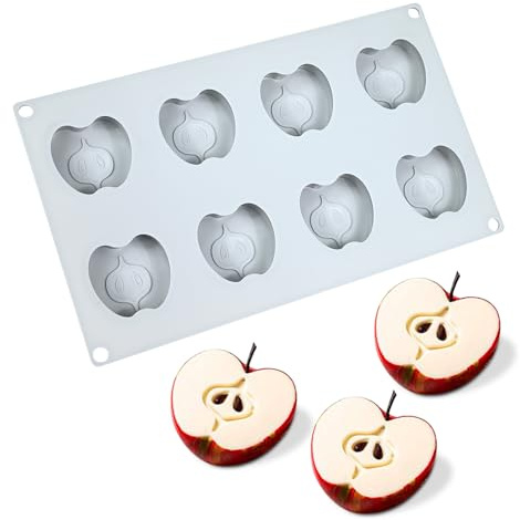 Apple Silikon Formen für das Backen Mousse Kuchen, 3D Silikon Backformen für Kuchen, Französische Dessert Form für Gebäck, Eis,