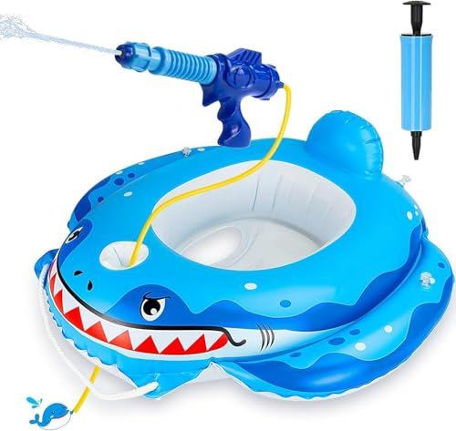 ANSTEN Flotador Bebe con Sombrilla,Flotador Bebe 1 año Flotadores para Bebe Anillo de Natación Piscina Bebe,Flotador bebé Inflable Flotador Bebe 6 Meses~36 Meses