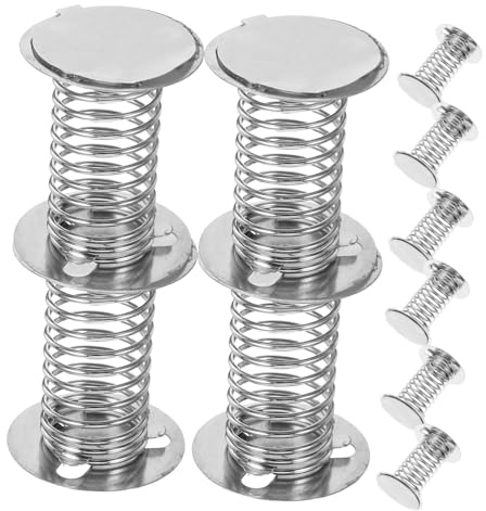OFFIGAM 12 Stück Spiralfeder Basen Für Wackelkopfspielzeug Selbstgemacht Selbstklebend 3cm Metall Federsockel Für Auto Armaturenbrett Und Kreative Bastelprojekte