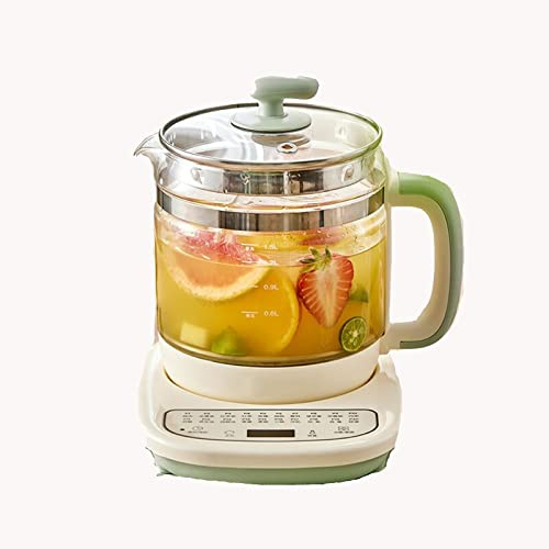 Electric Kettle, Large Capacity Glass Fully Automatic Thickened Glass Electric Tea Pot Temperature Control Kettle Multi-Function Tea Maker (One Color 1.5L)