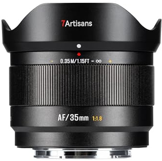 7artisans AF 35mm F1.8 Camera Lens Auto Focus APS-C Large Aperture Prime Lens for Sony E-Mount Mirrorless Lens (AF 35mm F1.8-E)
