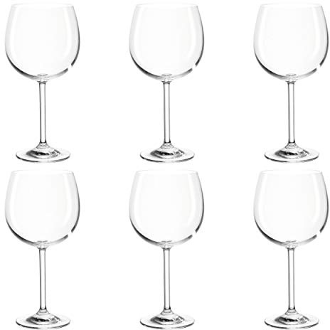 montana pure Bordeaux-Gläser, 6er Set, spülmaschinenfeste Rotwein-Kelche, Wein-Gläser im klassischen Stil, Glas-Kelche für Rotwein, 630 ml, 042433