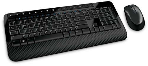 Microsoft Wireless Desktop 2000 - Ensemble Clavier AZERTY et Souris sans Fil - Noir