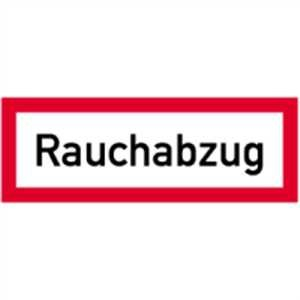 Aufkleber Brandschutz Rauchabzug Folie 5,2 x 14,8cm