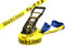 Slack-Liners Slackline Classic Line GELB - 50mm breit, 25m lang - mit Langhebelratsche Made in Germany