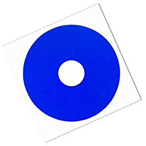 TapeCase 8905 Klebeband, 1,3 cm OD-0,15625, ID-250, blaues Polyester/Silikon, von 3M 8905, Kreise, 400 Grad F, 1,3 cm Länge, 1,3 cm Breite, 250 Stück