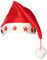 Boland 13402 - Weihnachtsmütze Santa Stars, mit blinkenden Sternen, für Damen und Herren, rot-weiße Mütze mit schwingendem Bommel am Faden, Weihnachten, Karneval, Mottoparty, Party Deko