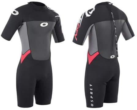 Osprey Men's Osp M - Origin Shorty Wetsuit, Black Red, XXL UK