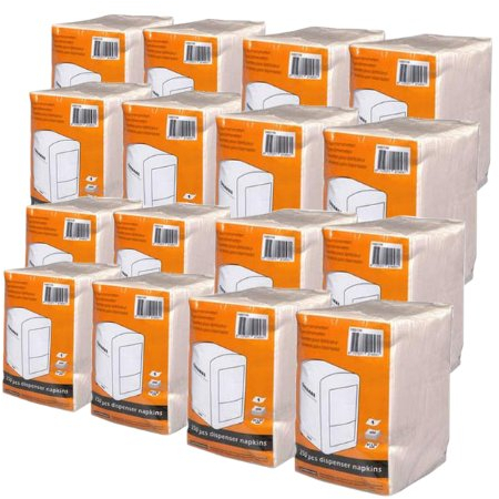 16er Set Servietten für Spender CABANAZ - 16 x 250 Stück