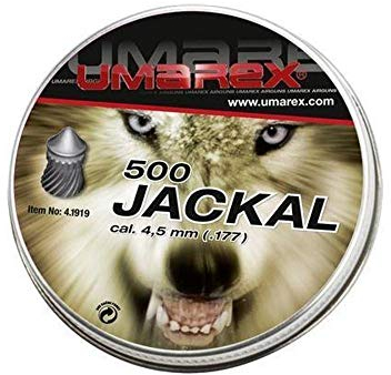 Umarex Jackal Diabolos, Spitzkopf Geschossform, Luftgewehrkugeln 4,5 mm, 500 Stück, ideal für Luftpistolen