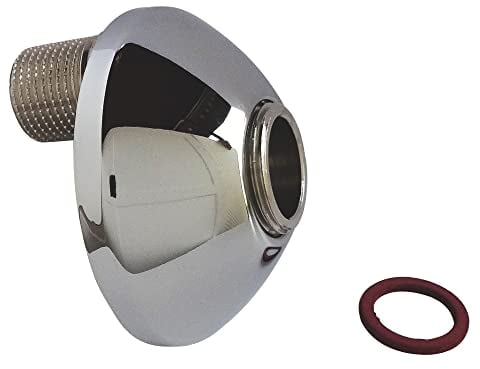 SOMATHERM FOR YOU, Raccord excentré chromé 21mm M15/21-M20/27 avec rosace intégrée, idéal pour rattrapage d'entraxe en robinetterie sanitaire, compatible eau chaude/froide