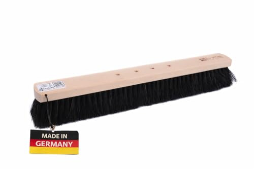 Saalbesen 4-Loch-System weiche Rosshaar Borsten 80 cm Besen ohne Stiel | Sehr weiche Naturhaar-Rosshaarborsten, 4-Loch-Wechselsysten, Buchenholz, Für empfindliche Böden