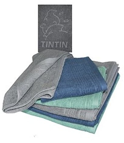 Tintin Linge de Maison HAND TOWEL – GREY 100x50cm