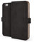 Snakehive Apple iPhone 6/ iPhone 6S Schutzhülle/Klapphülle echt Lederhülle mit Standfunktion, Handmade in Europa für Apple iPhone 6/ iPhone 6S (Schwarz)