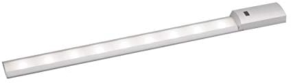 EGLO LED Unterbauleuchte Teya, Unterschrankleuchte Küche mit Bewegungsmelder, Küchenlampe aus Alu in Silber, Kunststoff in Weiß, LED Küchenleuchte neutralweiß, L 60cm