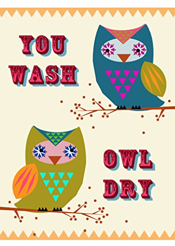 Home & Dry Geschirrtuch Eule – You Wash, Owl Dry